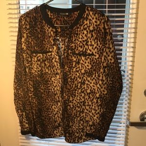 Forever 21 leopard blouse